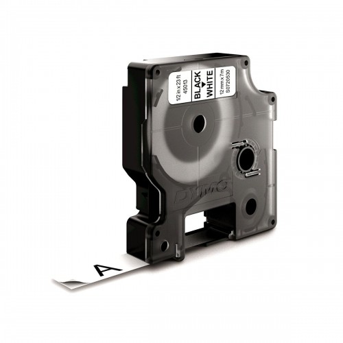Laminēta lente iekārtu marķēšanai Dymo D1 45013 LabelManager™ Balts 12 mm Melns (5 gb.) image 2
