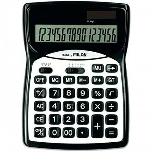 Calculator Milan Black Plastic 18,7 x 13,5 x 2,5 cm image 2