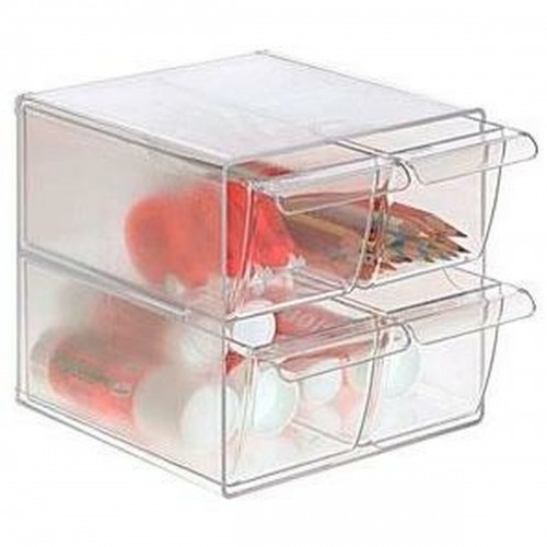 Multi-Purpose Organiser Archivo 2000 Transparent 19 x 15 x 15 cm image 2