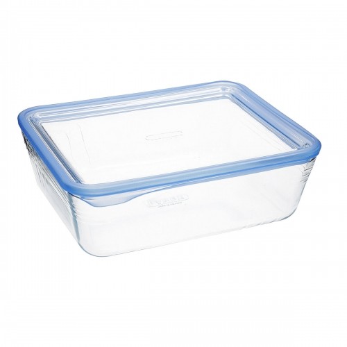 Hermetic Lunch Box Pyrex Pure Glass Transparent Glass (2,6 L) (4 Units) image 2