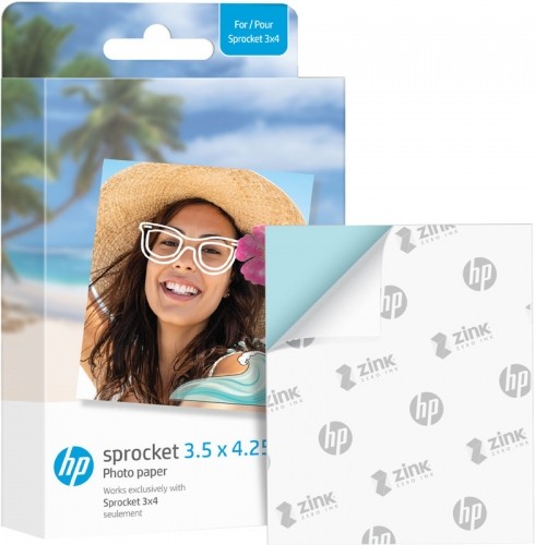 HP photo paper Sprocket Zink 8.9x10.8cm 20 sheets image 2