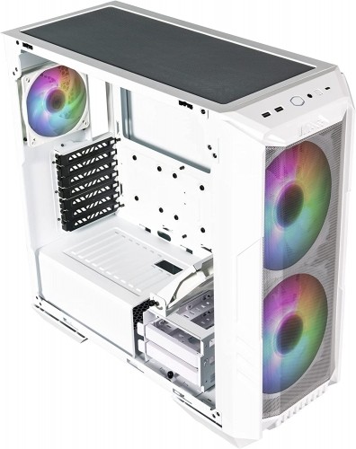 Cooler Master HAF 500 White, tower case (white, tempered glass) image 2