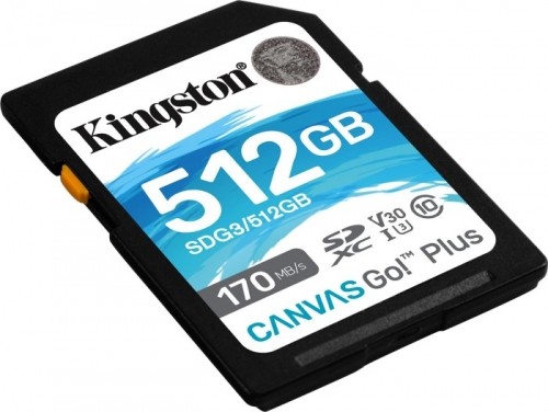Kingston Canvas Go! Plus 512 GB SDXC, memory card (black, UHS-I (U3), Class 10, V30) image 2