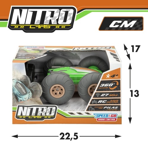 Speed & Go Radio vadāmā mašīna Nitro ar gumijas riteņiem 15 cm 360º 27MHz (baterijas) 4+ CB49424 image 2