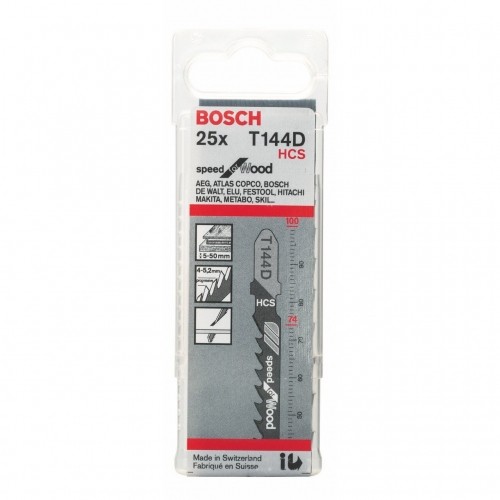 Bosch Jigsaw blade T144D 25 pieces image 2