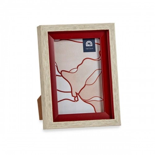 Gift Decor Фото рамка Стеклянный Красный Деревянный Коричневый Пластик (13,5 x 18,8 x 2 cm) (6 штук) image 2
