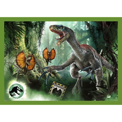 TREFL JURASSIC PARK Pužļu komplekts 4in1, 35+48+54+70 gab. image 2