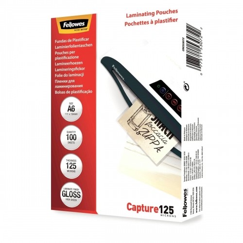 Laminating Pouches Fellowes 100 Предметы Прозрачный A6 (10 штук) image 2