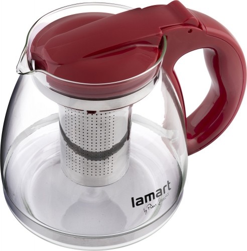 Glass teapot with infuser Lamart LT7074 VERRE 1.1 l red image 2