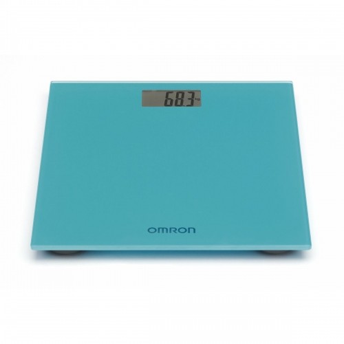 Digital Bathroom Scales Omron 29 x 27 x 2,2 cm Blue Glass image 2