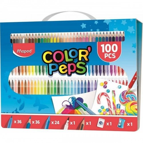 Цветные карандаши Maped Разноцветный 100 Предметы (6 штук) image 2