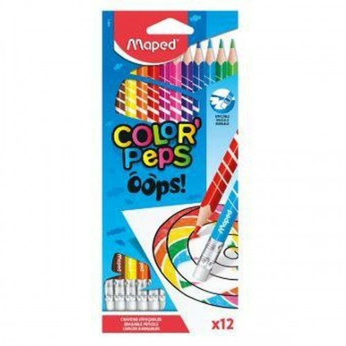 Colouring pencils Maped Color' Peps Multicolour 12 Pieces (12 Units) image 2