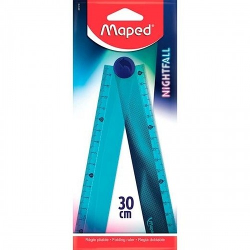 Ruler Maped Nightfall Blue Plastic 30 cm 18 Units image 2