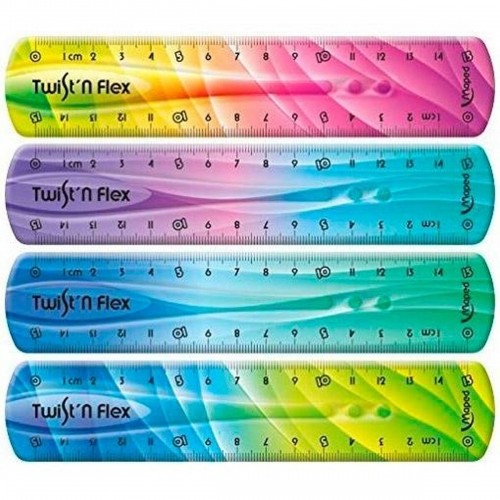 Geometry set Maped Twist'n Flex Multicolour 15 cm Flexible 20 Units image 2