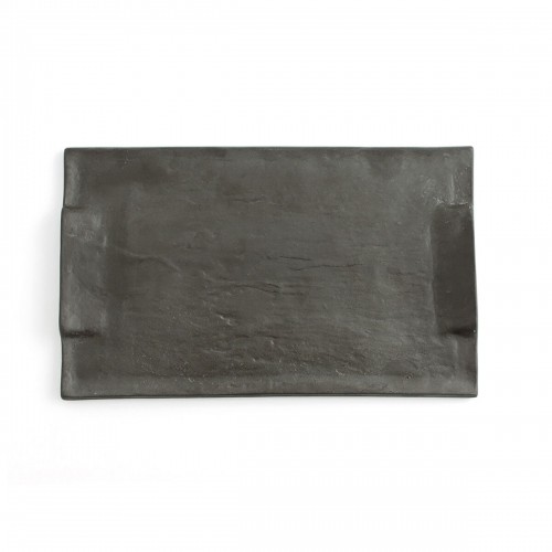 поднос для закусок Quid Mineral Керамика Чёрный 30 x 18 cm (6 штук) image 2