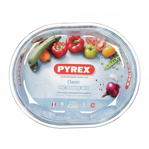 Pasniegšanas Plate Pyrex Classic Ovāls Caurspīdīgs Stikls 25 x 20 x 6 cm (6 gb.) image 2