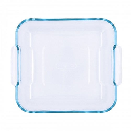 Serving Platter Pyrex Classic Squared Transparent Glass 25 x 22 x 6 cm (6 Units) image 2