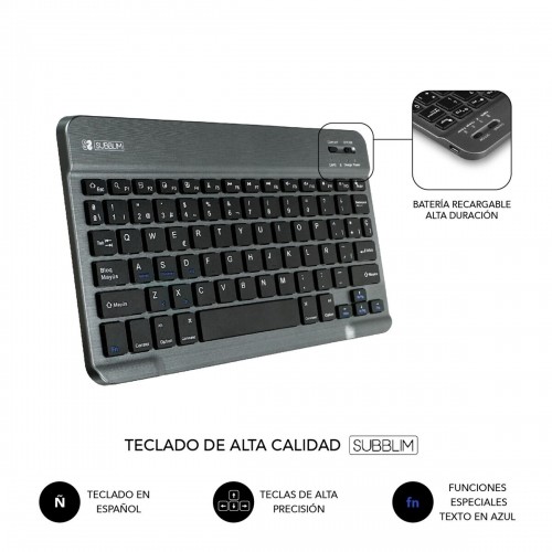 Case for Tablet and Keyboard Subblim LENOVO TAB M10 PLUS 3ª GEN Black 10,6" image 2