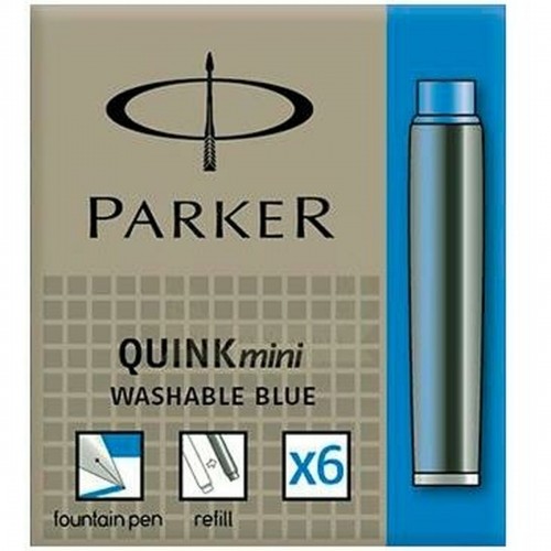 Fountain pen ink refill Parker Quink Mini 6 Предметы Синий (30 штук) image 2