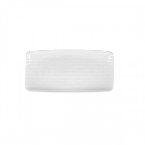 Snack tray Ariane Artisan Ceramic White 30 x 15 cm (6 Units) image 2