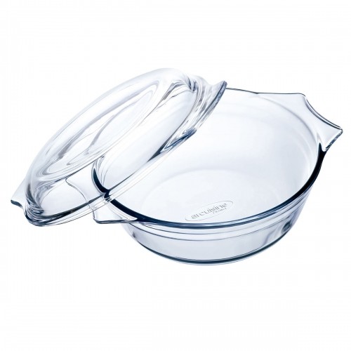 Oven Dish Ô Cuisine Ocuisine Vidrio Transparent Glass 27 x 24 x 11 cm With lid (3 Units) image 2