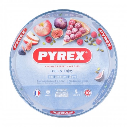 Форма для выпечки Pyrex Classic Круглый Простой 31 x 31 x 4 cm Прозрачный (6 штук) image 2