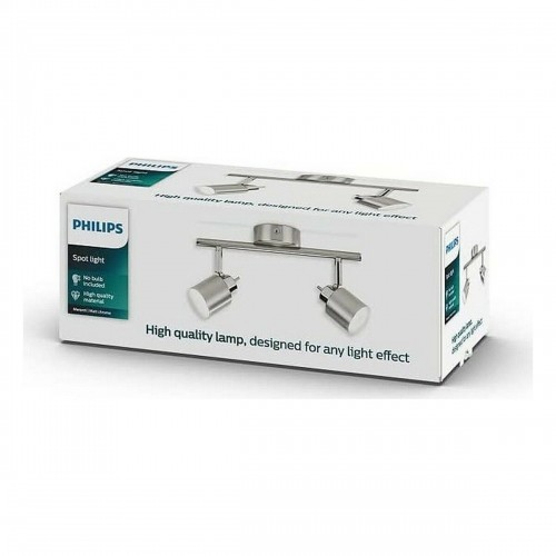 griestu gaismas Philips Meranti 10 x 28,5 x 15,5 cm Sudrabains Metāls image 2