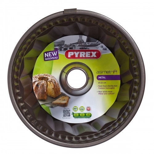 Krāsns Veidne Pyrex Asimetria Gredzens Melns Metāls 22 cm (6 gb.) image 2