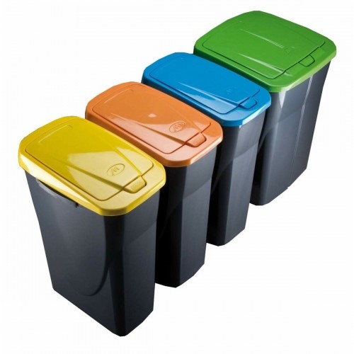 Recycling Waste Bin Mondex Ecobin Blue With lid 25 L image 2