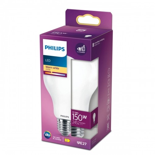 Светодиодная лампочка Philips Standard 2452 lm E27 D 17,5 W 7,5 x 12,1 cm (2700 K) image 2