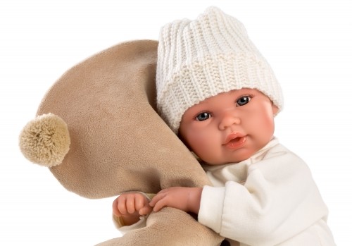 Llorens Кукла младенец с одеялом 36 см (плачет, говорит, с соской, мягкое тело) Испания LL63645 image 2