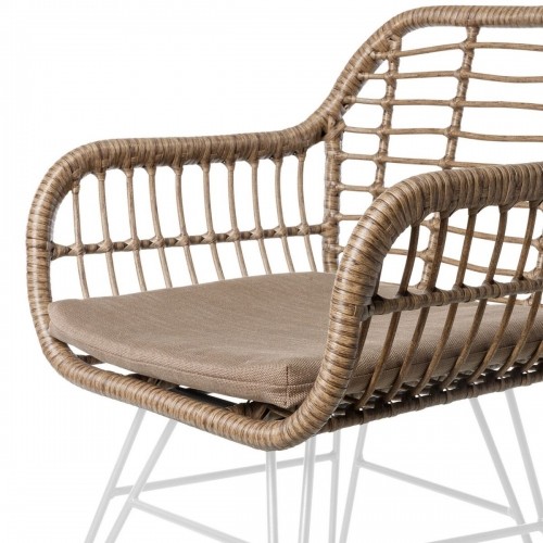 Garden chair Ariki 57 x 62 x 80 cm synthetic rattan Steel White image 2