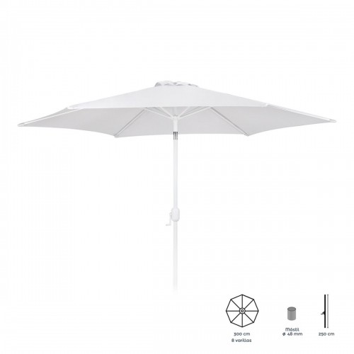 Sunshade Alba White Aluminium 300 x 300 x 250 cm image 2