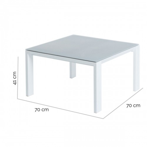 Bigbuy Home Кофейный столик Thais 70 x 70 x 41 cm Алюминий Белый image 2