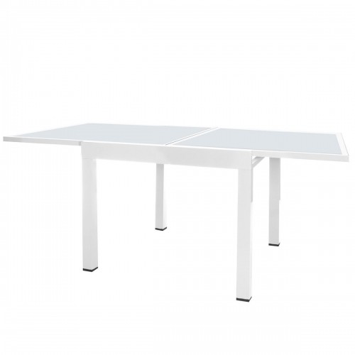 Expandable table Thais 90 x 90 x 74 cm Aluminium image 2