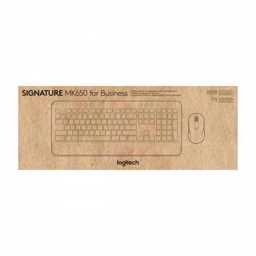 Клавиатура и беспроводная мышь Logitech MK650 Чёрный Azerty французский image 2