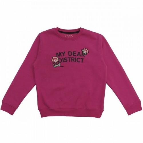 Hoodless Sweatshirt for Girls Softee Lunar  Pink Fuchsia image 2
