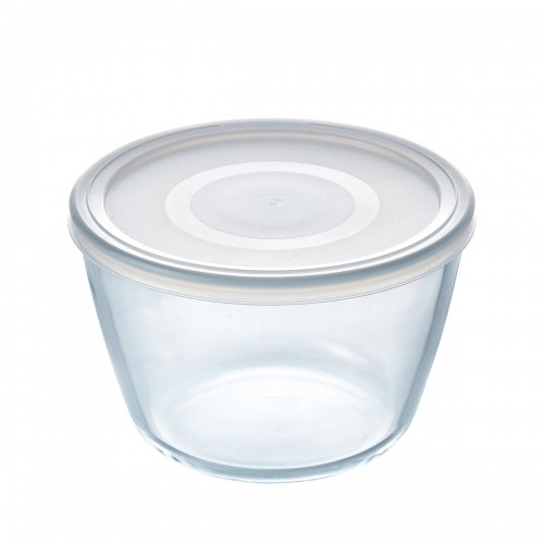 Круглая коробочка для завтраков с крышкой Pyrex Cook & Freeze 1,6 L 17 x 17 x 12 cm Прозрачный Силикон Cтекло (4 штук) image 2