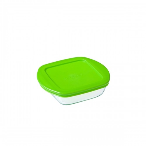 Kvadrātveida Pusdienu Kastīte ar Vāku Pyrex Cook & Store Zaļš 1 L 20 x 17 x 5,5 cm Silikona Stikls (6 gb.) image 2