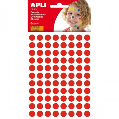 Stickers Apli Kids Gomets Red Circular (1 Piece) (10 Units) image 2