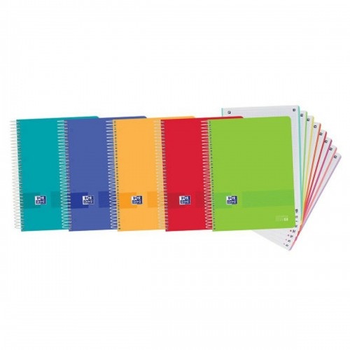 Набор тетрадей Oxford Разноцветный A4+ 160 Листья (5 штук) image 2