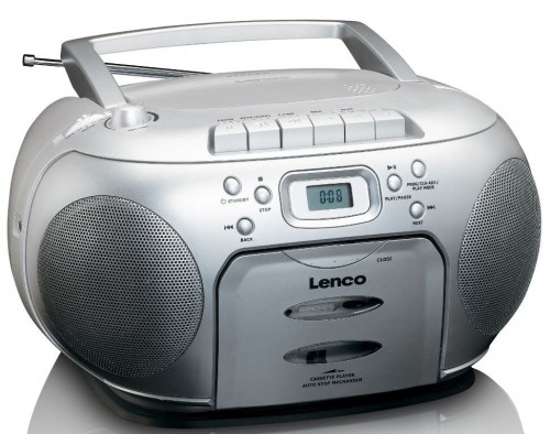 Portable stereo FM radio with CD and cassette player Lenco SCD420SI image 2