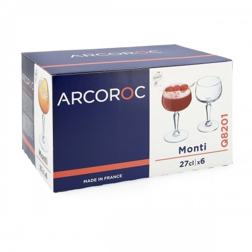 Set of cups Arcoroc Monti Transparent Glass 270 ml 6 Units image 2