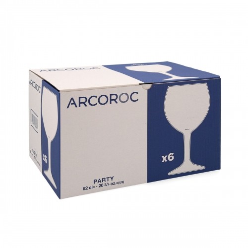 Set of cups Arcoroc Party 6 Units Transparent Glass 620 ml image 2