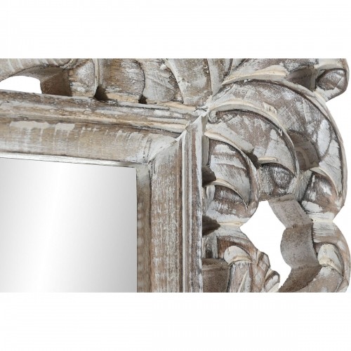 Настенное зеркало DKD Home Decor 60 x 3,5 x 180 cm Стеклянный Натуральный Белый Древесина манго Шинный полировщик Маринованный image 2