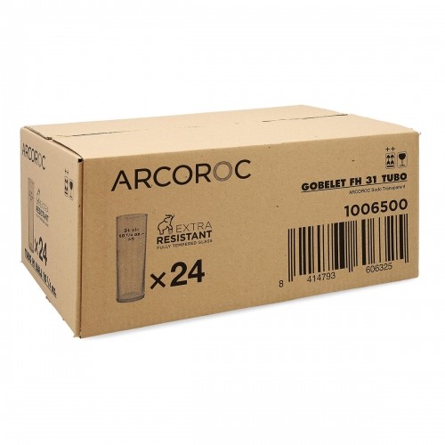 Набор стаканов Arcoroc   Тюбик Прозрачный Cтекло 300 ml (24 штук) image 2