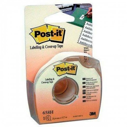 Клейкая лента Post-it 658H Белый 25,4 mm x 17,7 m (12 штук) image 2