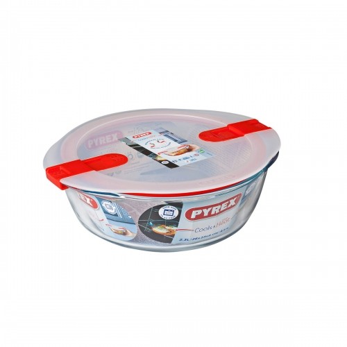 Hermētiska Pusdienu Kastīte Pyrex Cook & Heat Sarkans 2,3 L 26 x 23 x 8 cm Stikls (6 gb.) image 2