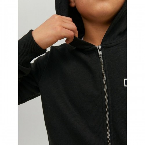Толстовка с капюшоном детская Jack & Jones JCOSPACE LOGO SWEAT 12221210 Чёрный image 2