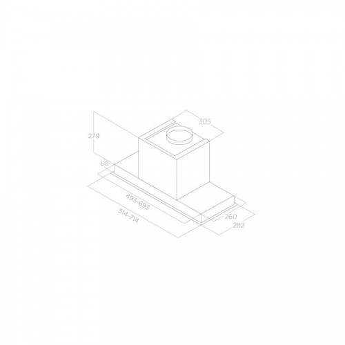 Elica HIDDEN ADVANCE BL MAT/A/72 Встраиваемая вытяжка image 2